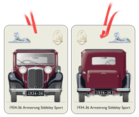 Armstrong Siddeley Sports Foursome (Red) 1934-36 Air Freshener